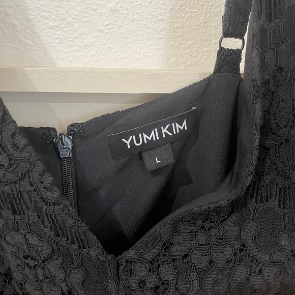 Yumi Kim Black Lace La Vida Midi Dress Size Large - Picture 15 of 16